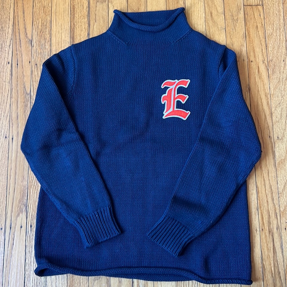 EUC J Crew roll neck sweater with great detail